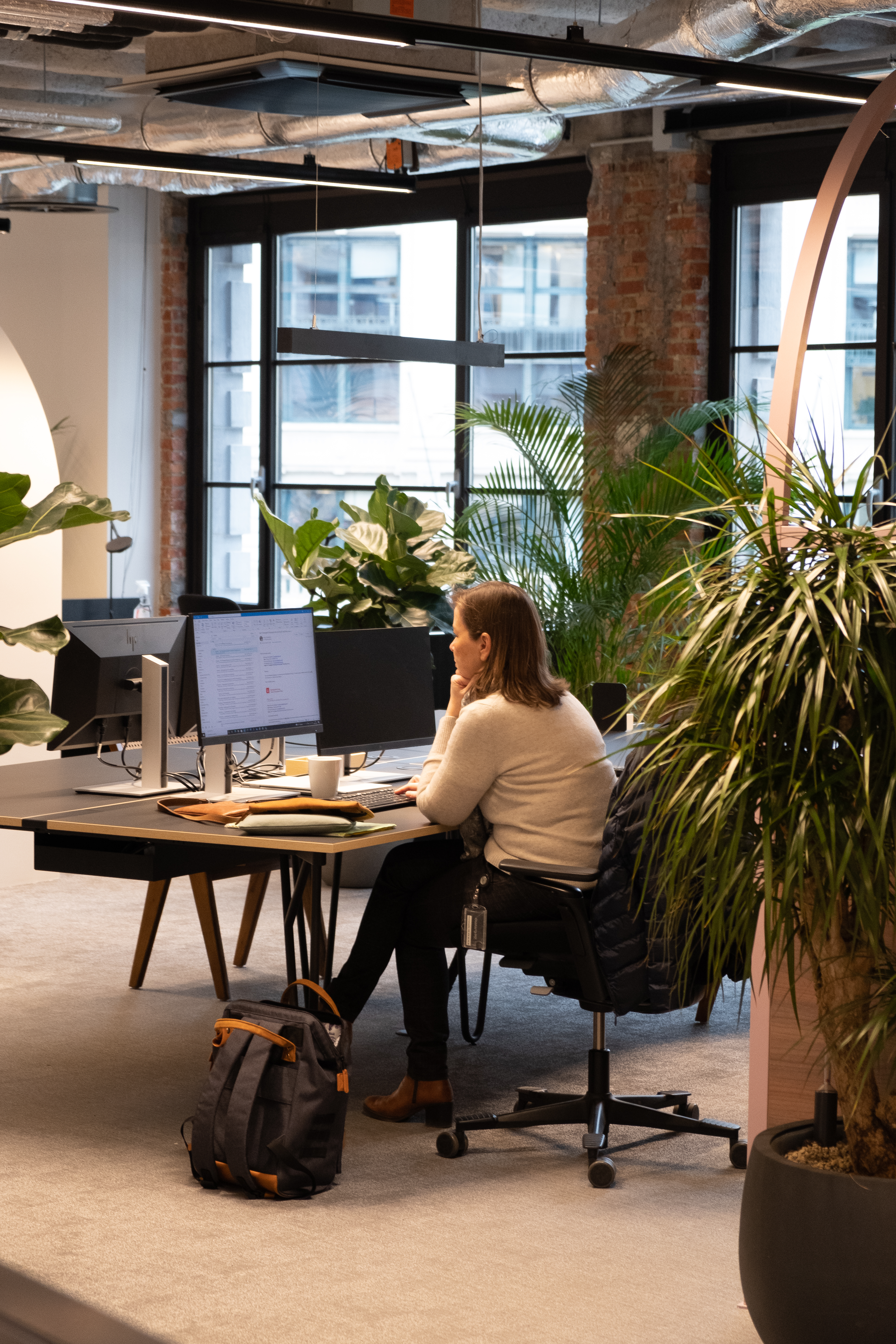 Woman working at Befimmo