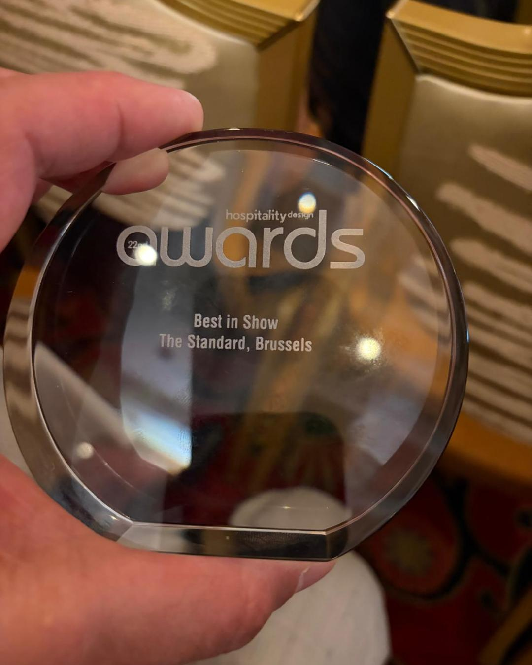 A triple win for The Standard, Brussels at the Hospitality Design Awards